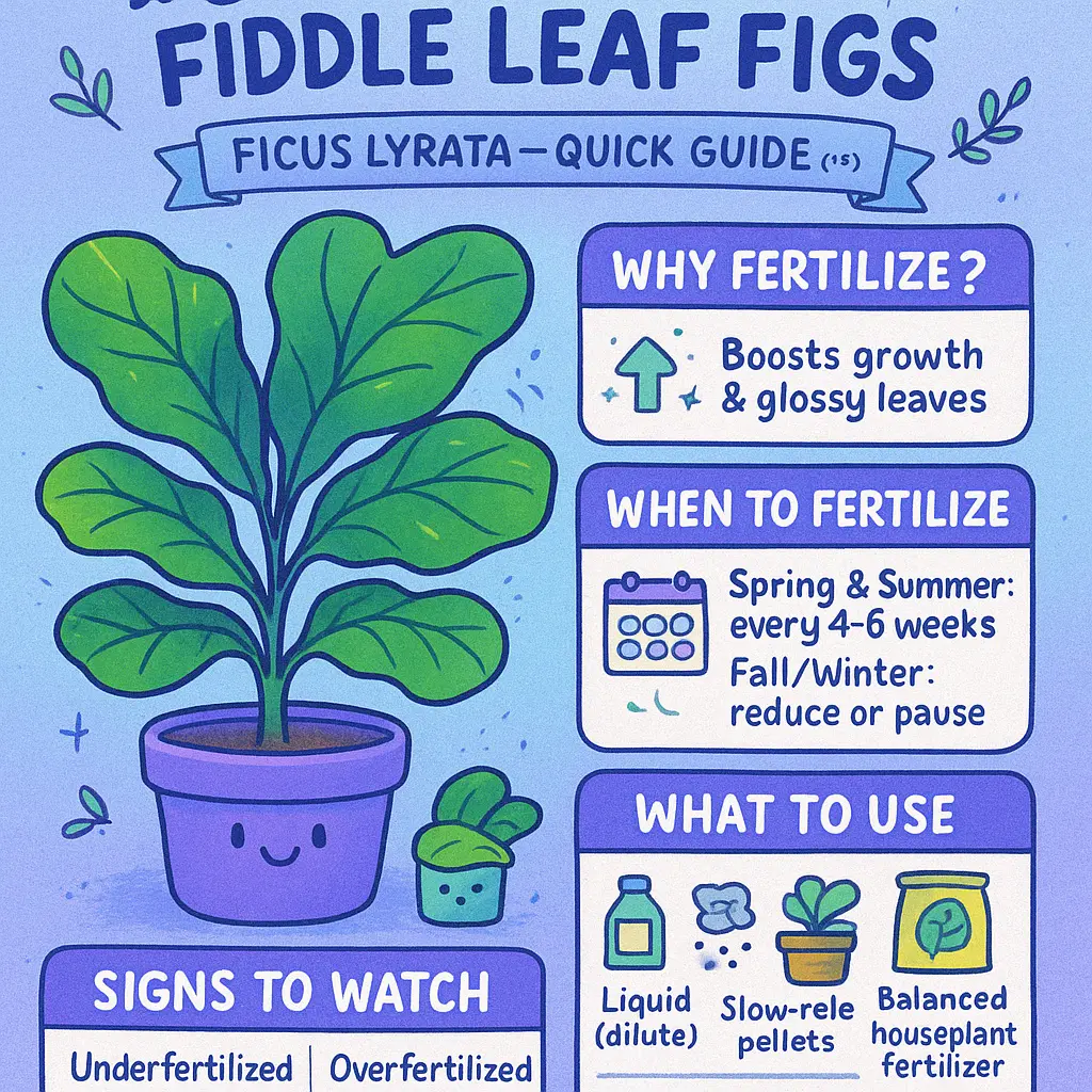 potted fiddle leaf fig tree - Fertilizer