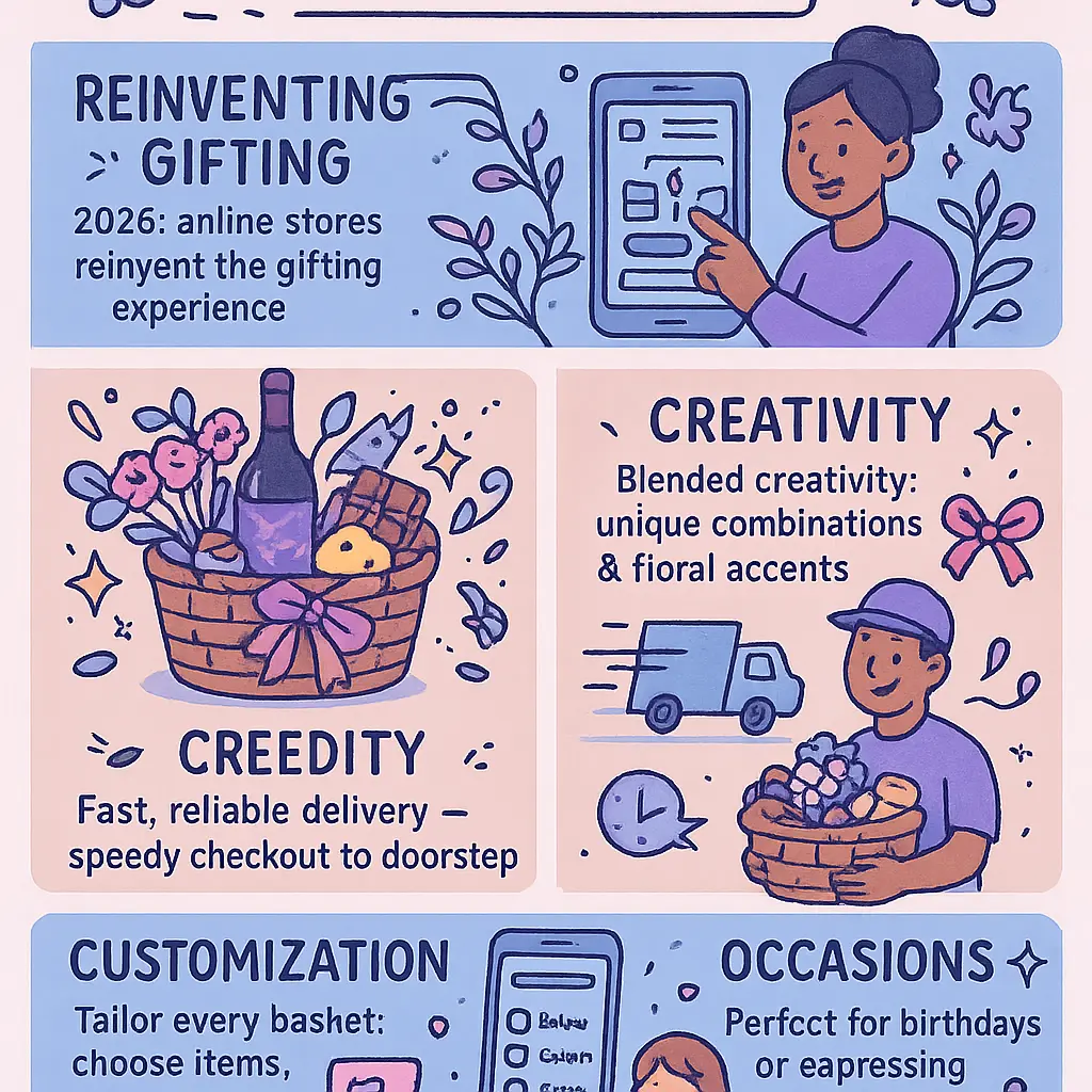 gift basket and floral - Basket