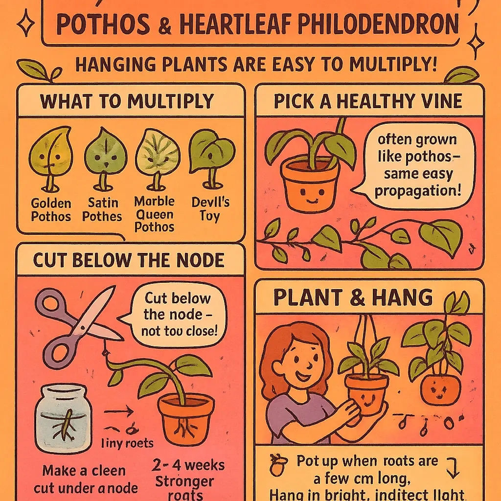 pothos hanging plant - Philodendron