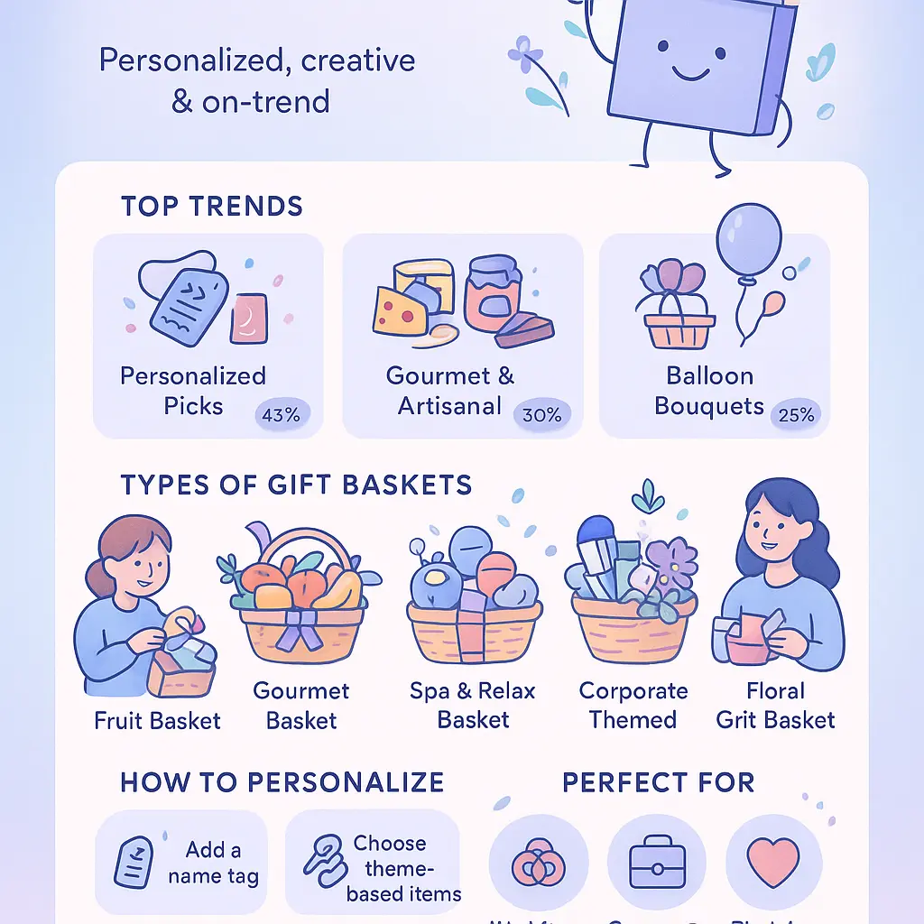 gift basket and floral - Baskets