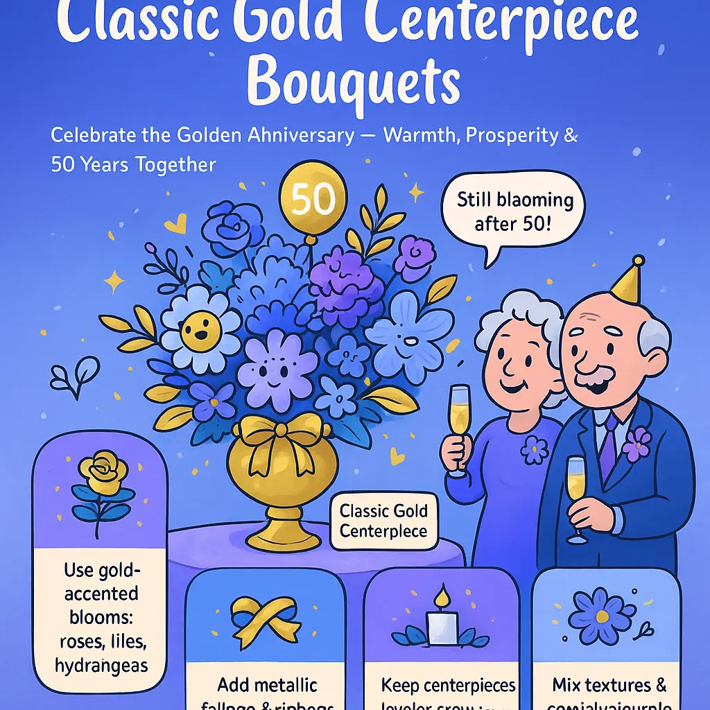 50th anniversary floral centerpieces - Bouquet