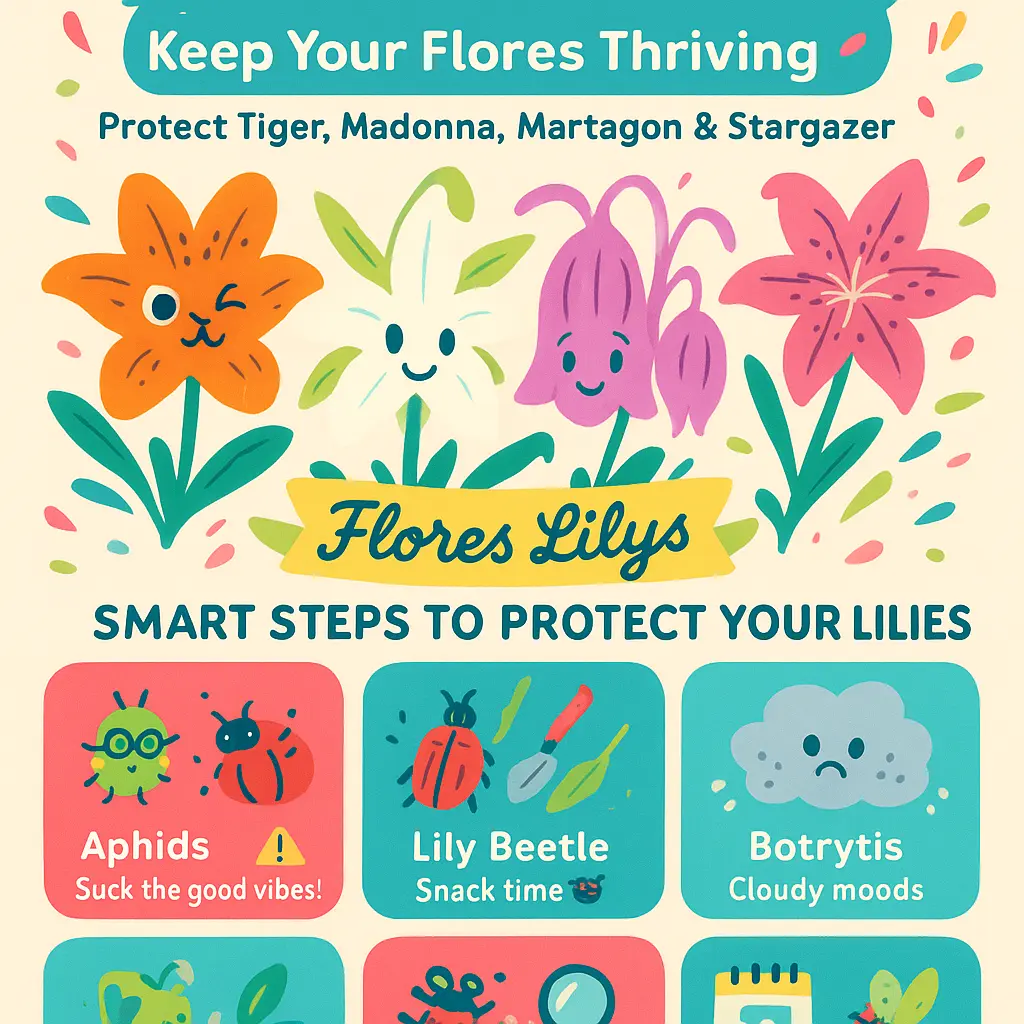 flores lilys - Ornamental