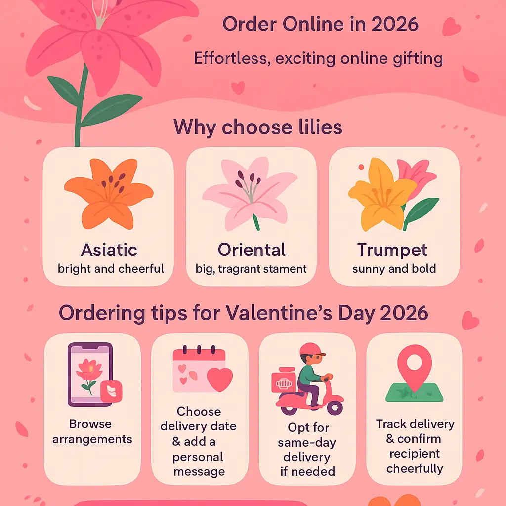 lily flowers for valentine's day - Lilies